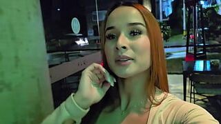 COLOMBIAN TEEN has risky PUBLIC SEX with stranger in a restaurant bathroom! - Abella Olsen porn video